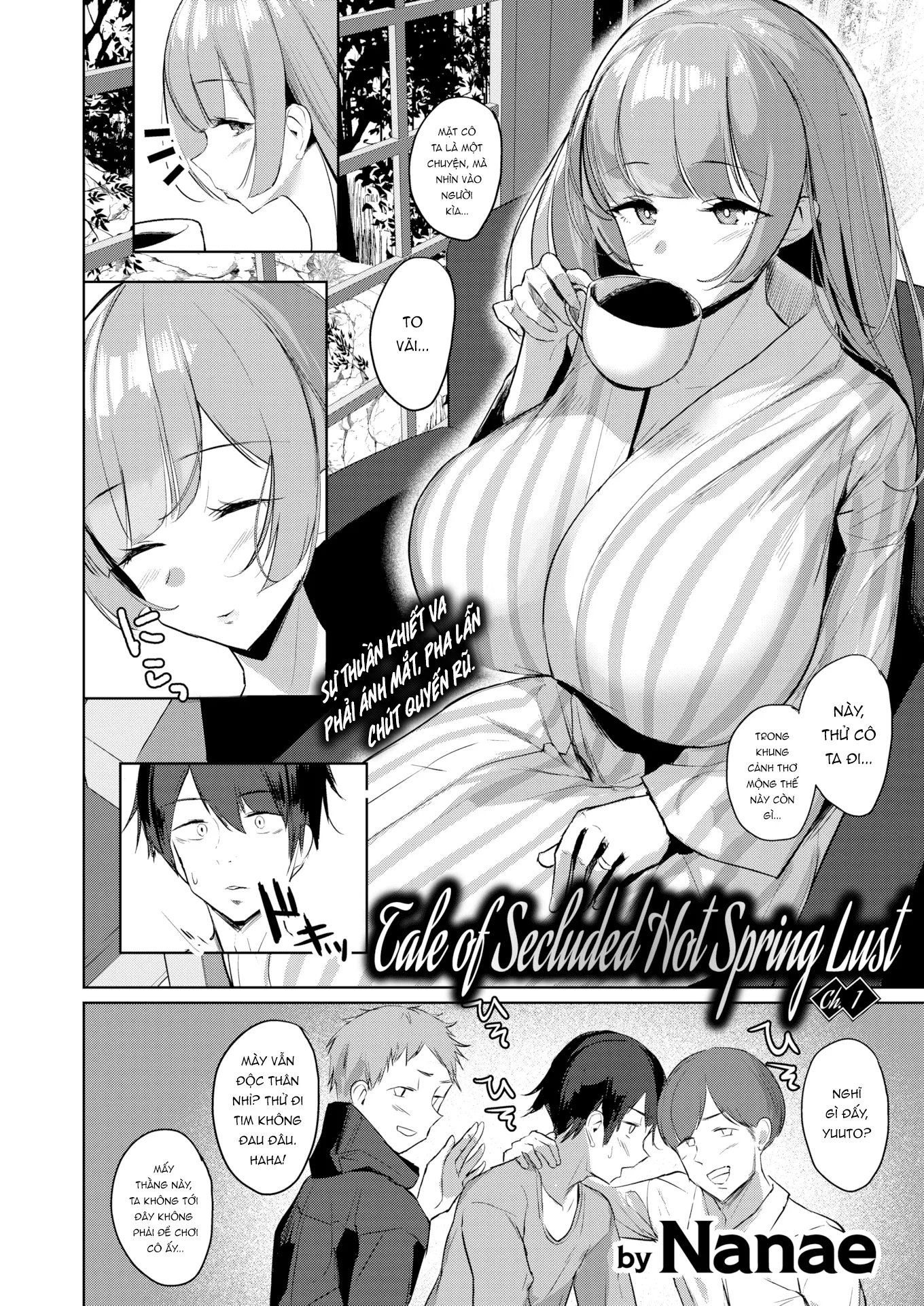 HentaiVN.net - Ảnh 3 - Suối nước nóng nứng tình [Tale of Secluded Hot Spring Lust] - Chap 1