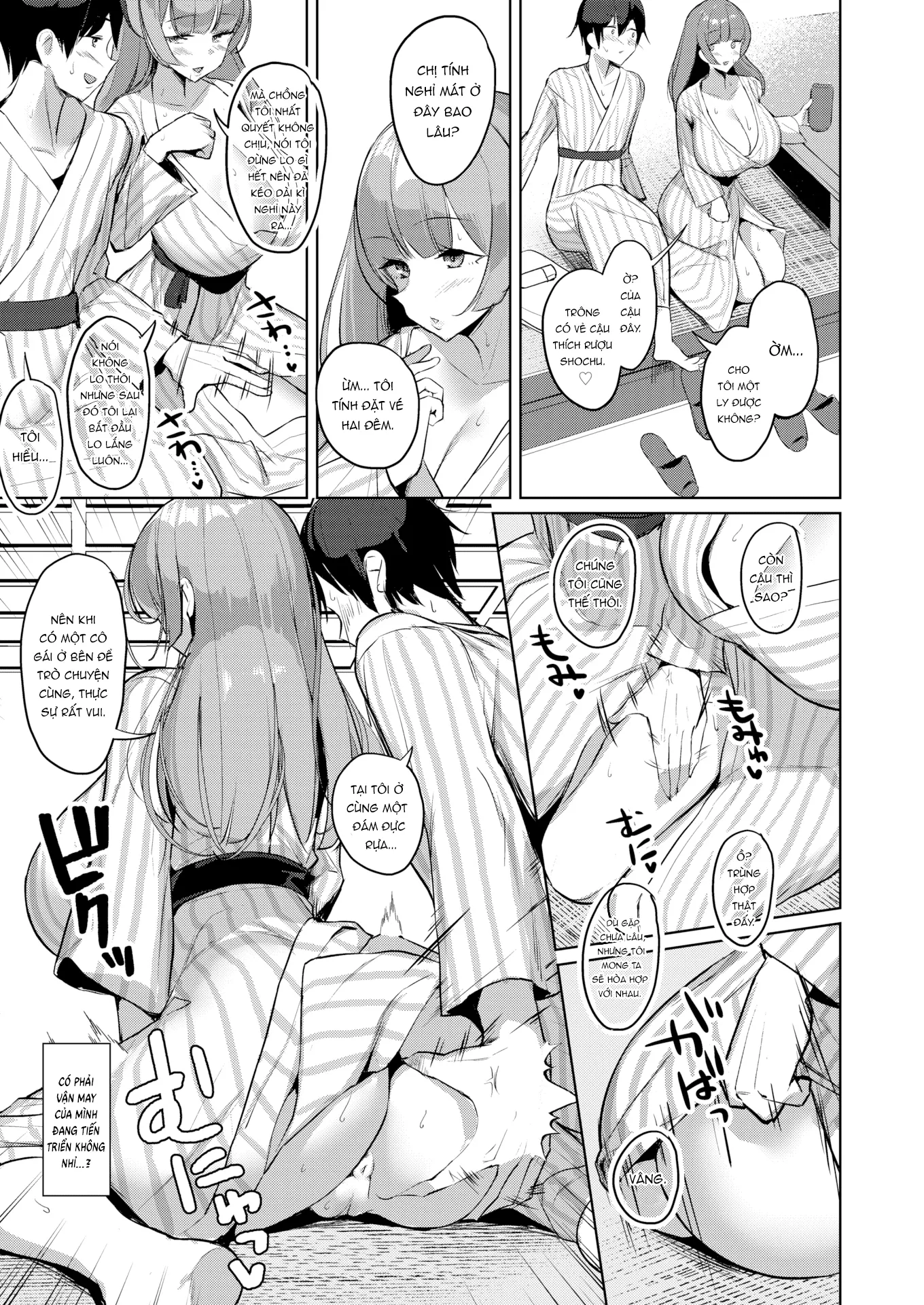 HentaiVN.net - Ảnh 8 - Suối nước nóng nứng tình [Tale of Secluded Hot Spring Lust] - Chap 1