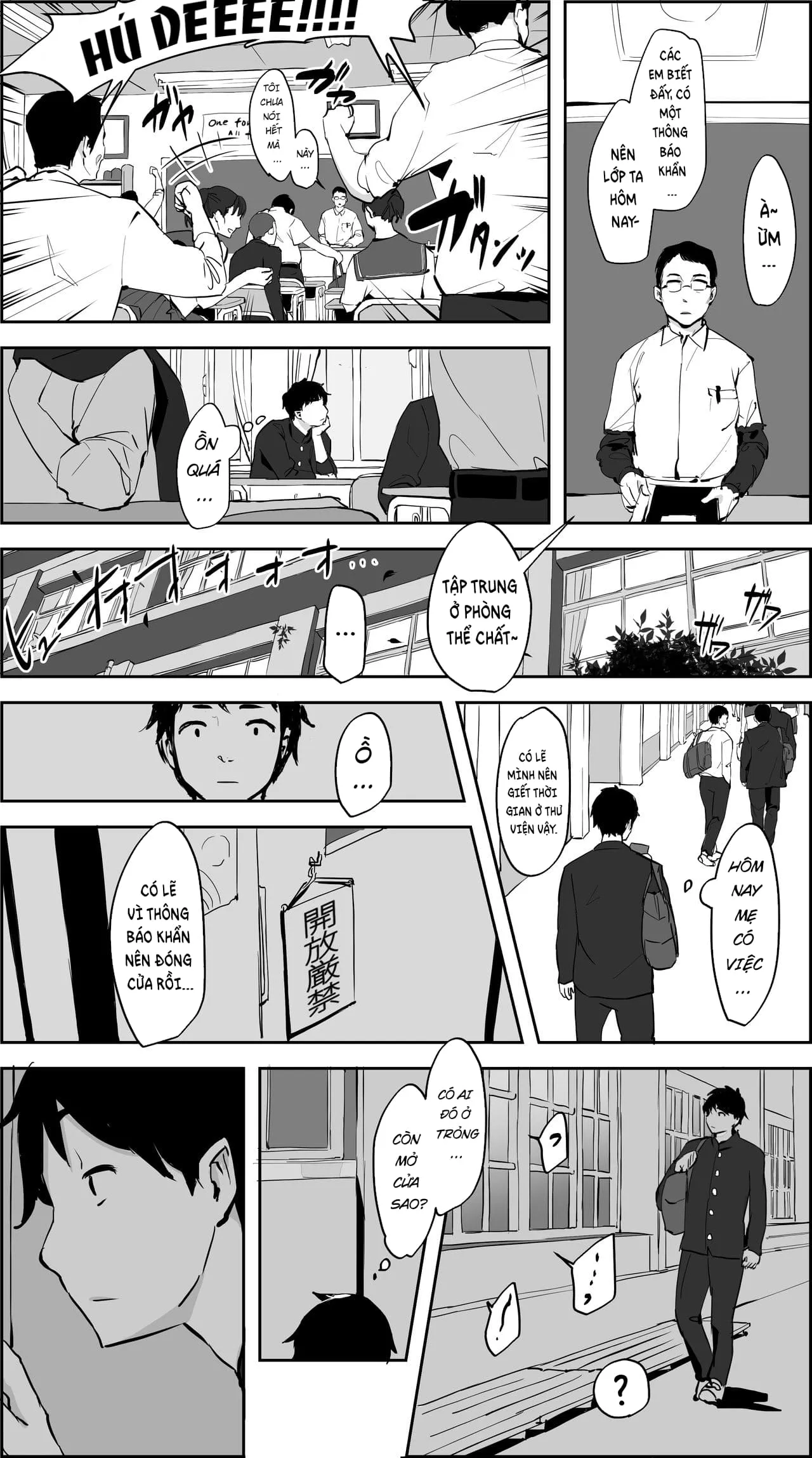 HentaiVN.net - Ảnh 3 - Tiếng rên trong thư viện [嵐の前の図書室] - Oneshot