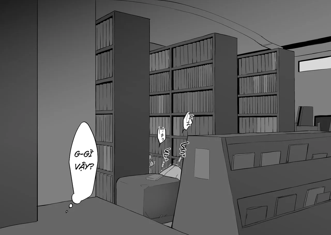 HentaiVN.net - Ảnh 4 - Tiếng rên trong thư viện [嵐の前の図書室] - Oneshot