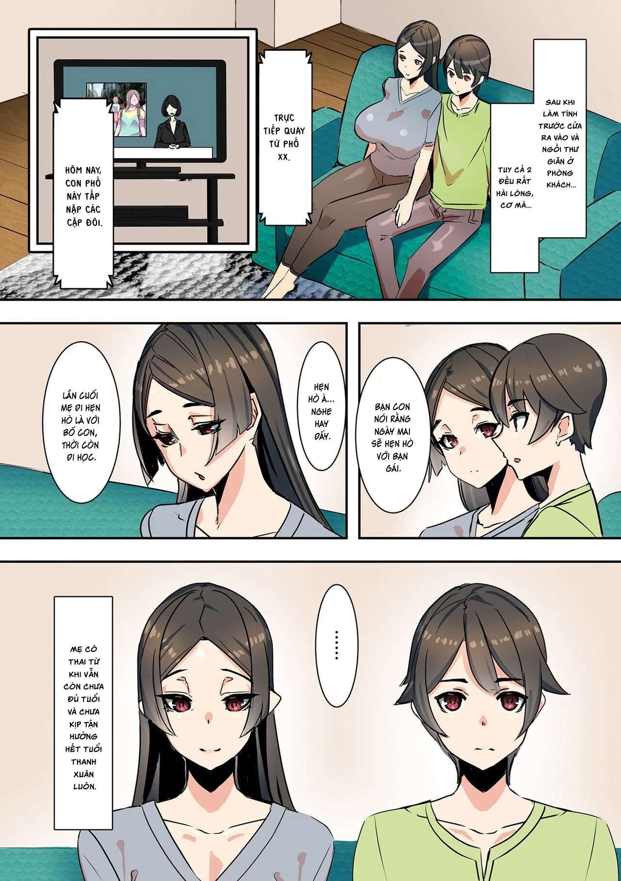HentaiVN.net - Ảnh 12 - Koibito wa Jitsubo [恋人は実母] - Oneshot.