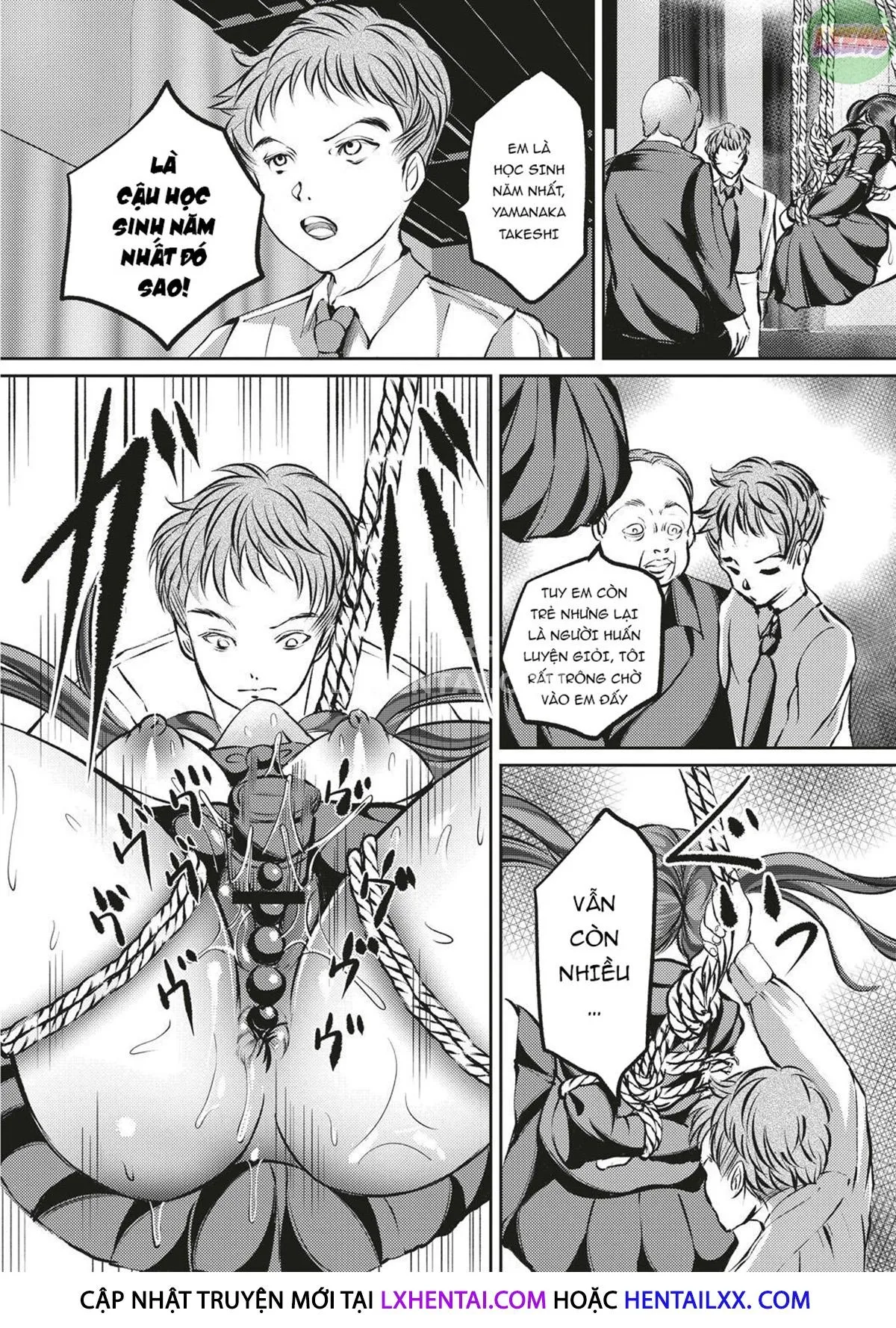 HentaiVN.net - Ảnh 14 - Kinbaku Seidorei Choukyou Gakuen - Chap 5