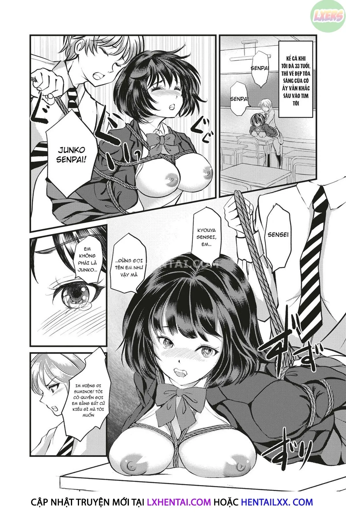 HentaiVN.net - Ảnh 7 - Kinbaku Seidorei Choukyou Gakuen - Chap 6