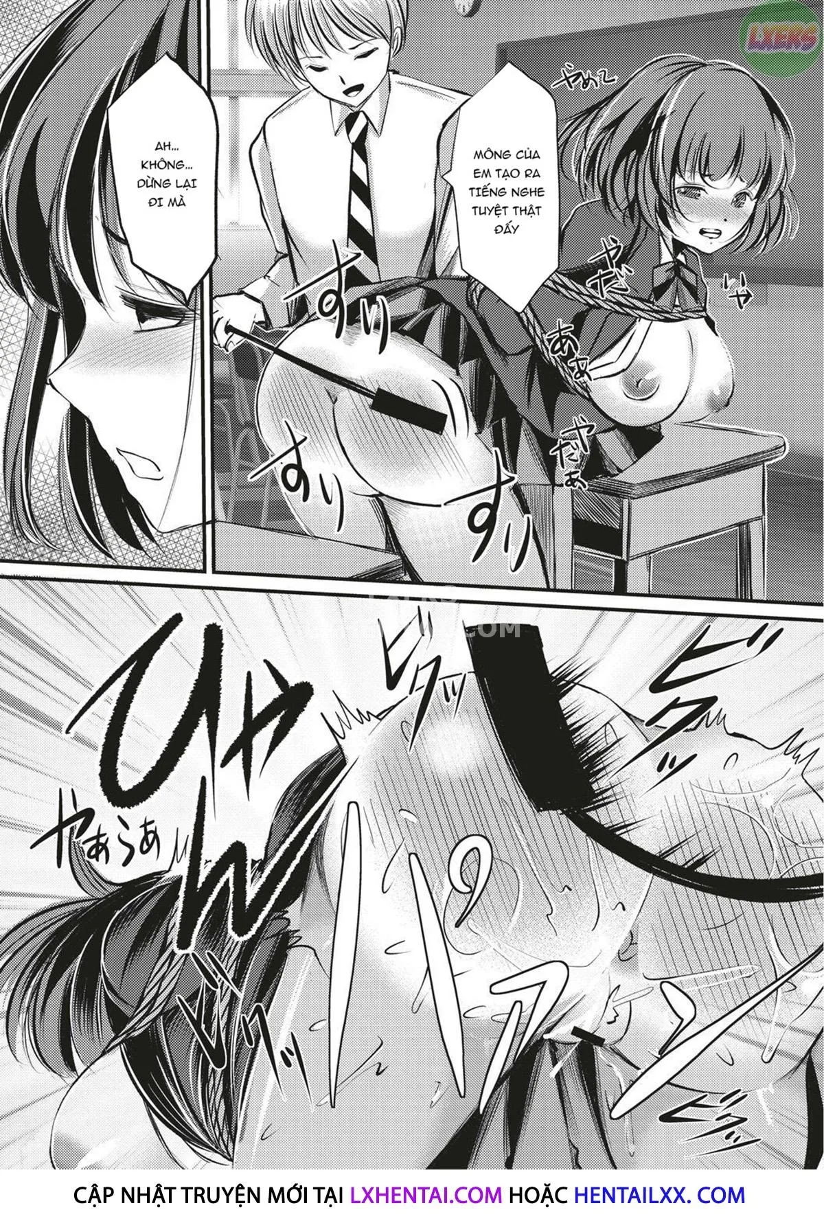 HentaiVN.net - Ảnh 19 - Kinbaku Seidorei Choukyou Gakuen - Chap 7 - END