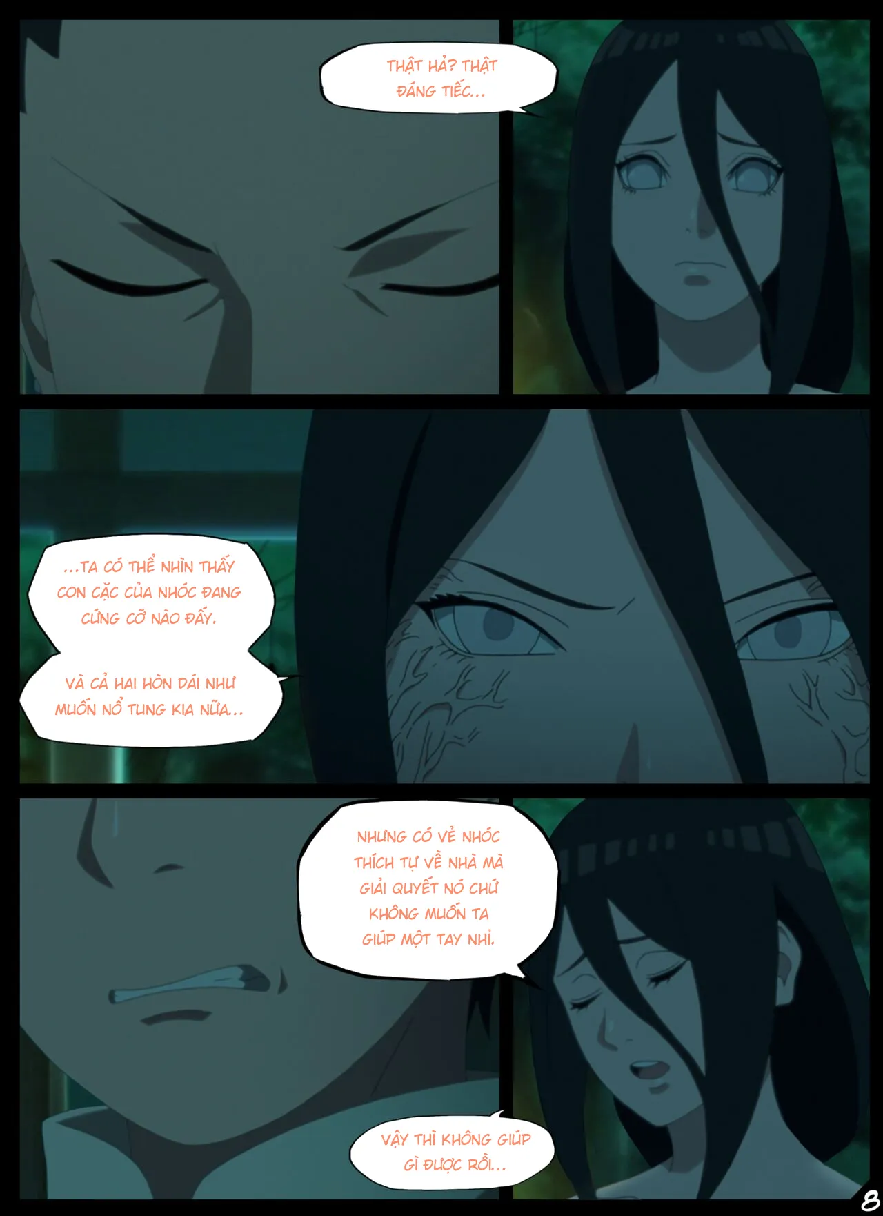 HentaiVN.net - Ảnh 9 - Đêm Của Bạch Nhãn Yêu [Night of the silver eyed Succubus (Boruto)] - Oneshot