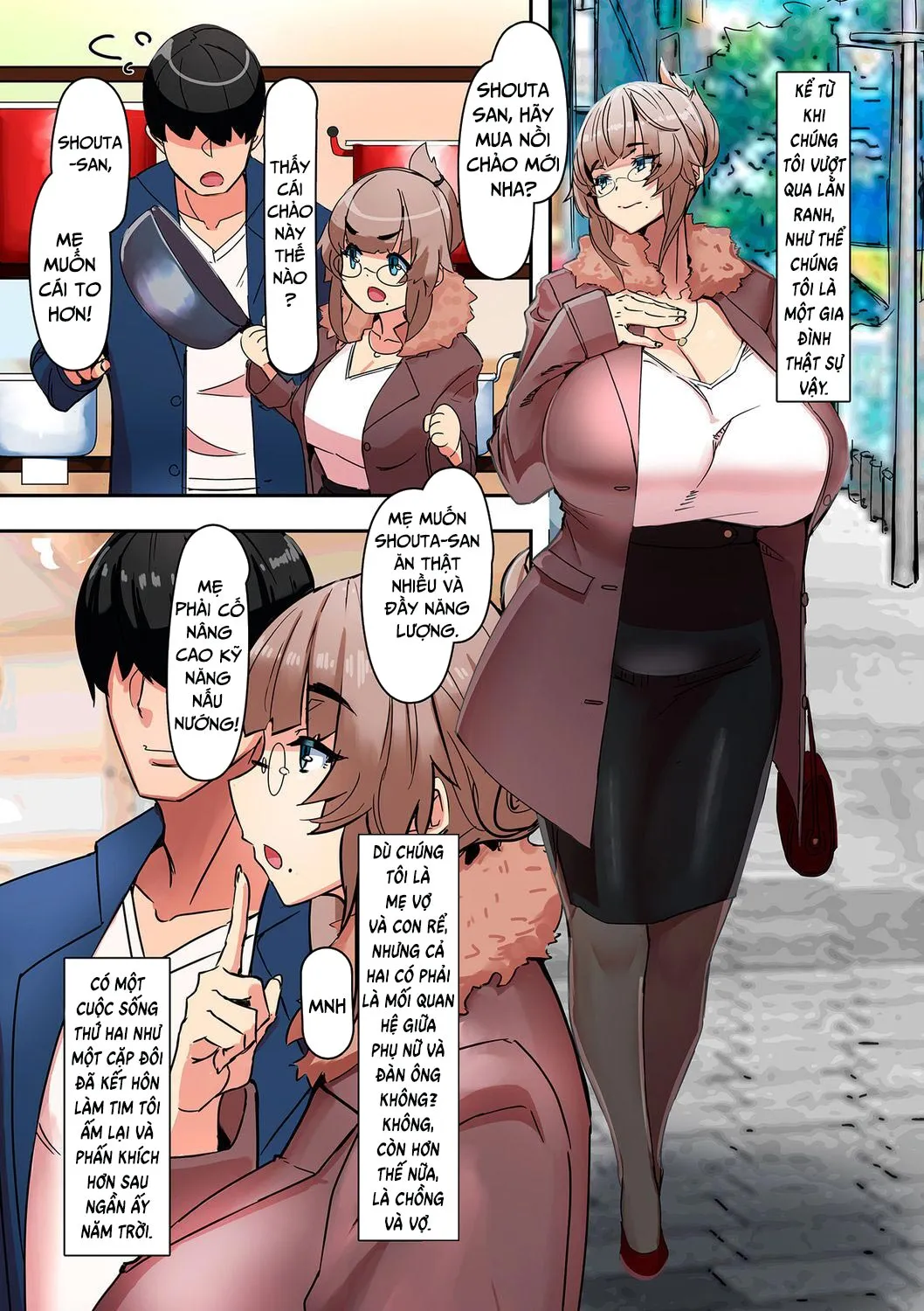 HentaiVN.net - Ảnh 16 - Mẹ vợ là người yêu tôi [Koibito Wa Gibo; My Lover Is Mother-In-Law] - Oneshot