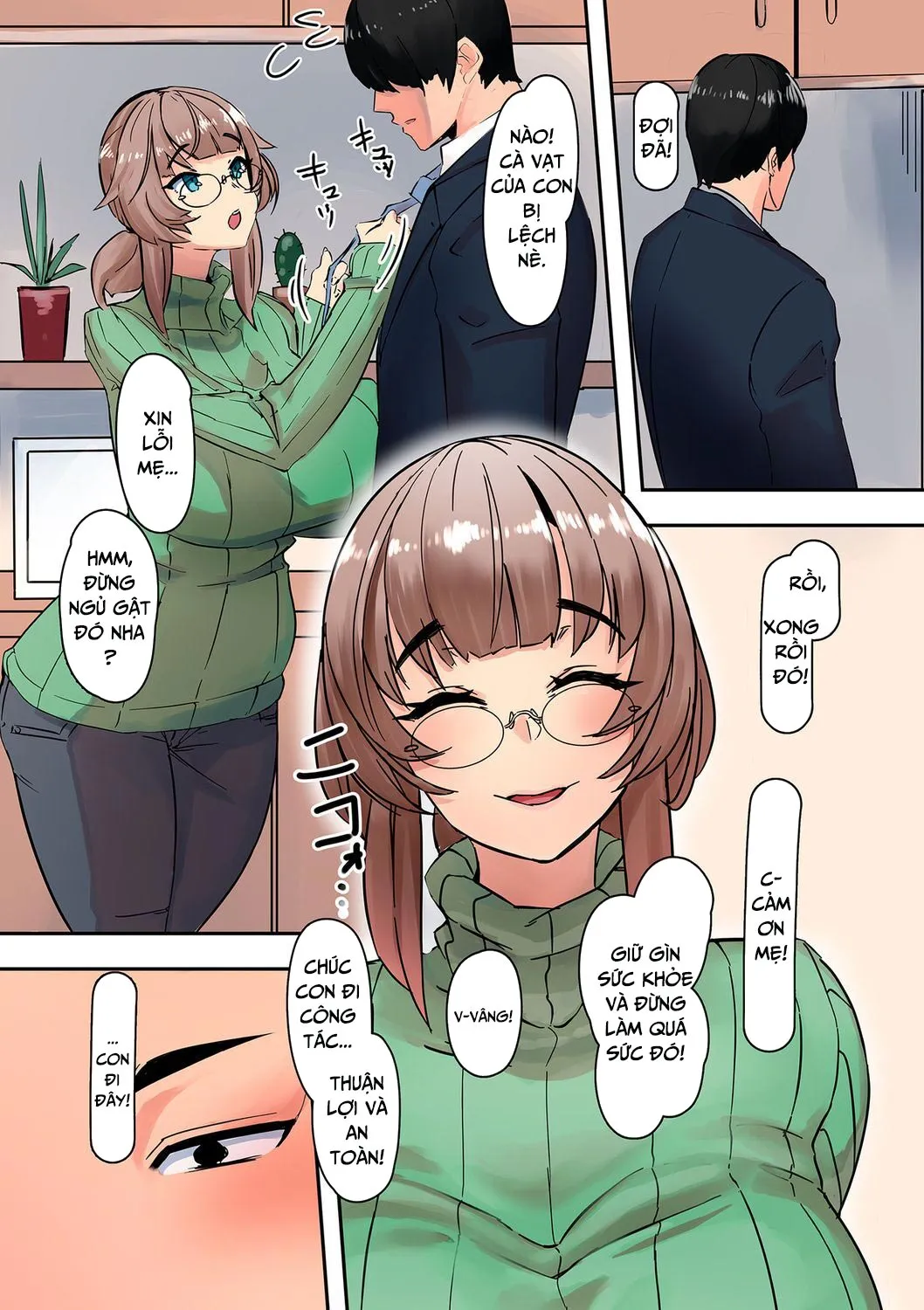 HentaiVN.net - Ảnh 6 - Mẹ vợ là người yêu tôi [Koibito Wa Gibo; My Lover Is Mother-In-Law] - Oneshot