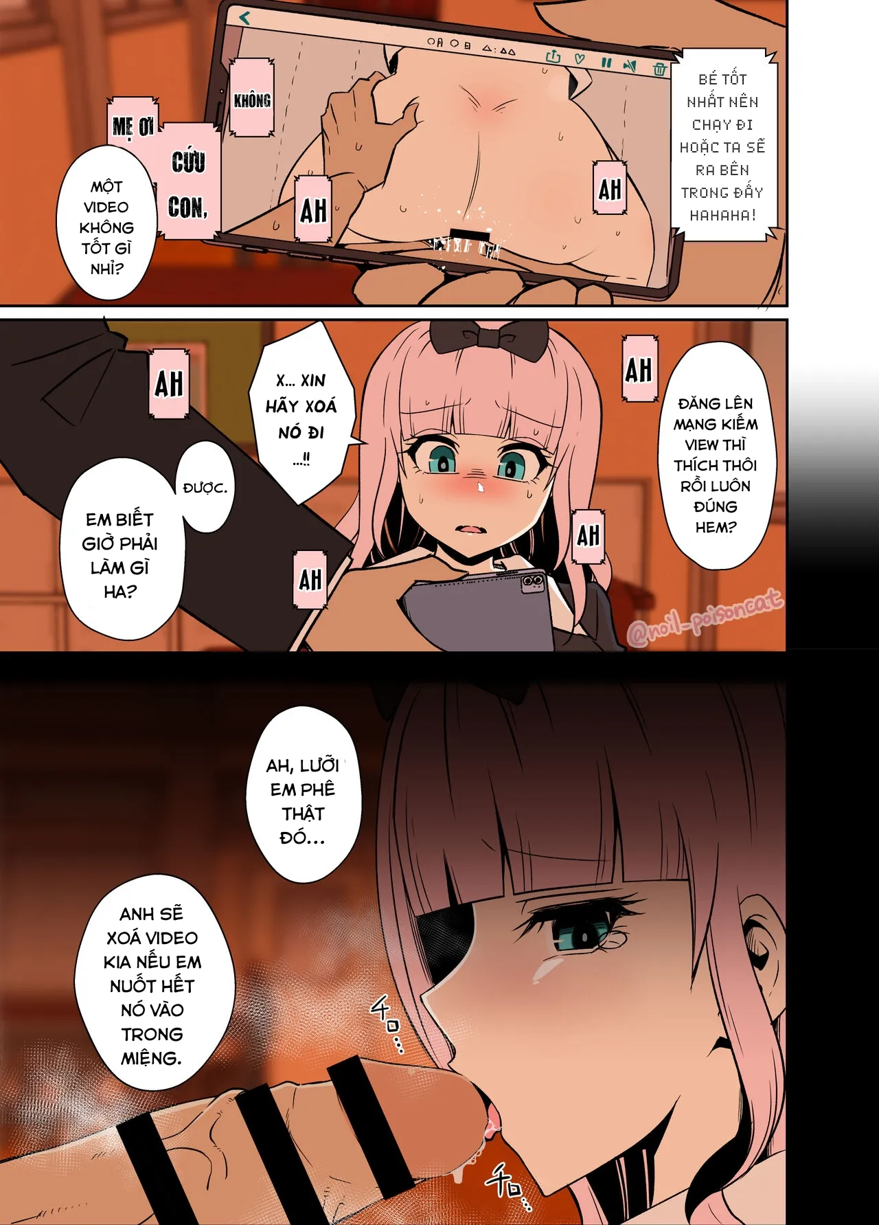 HentaiVN.net - Ảnh 3 - Chika bị quấy rối và những chuyện kinh khủng xảy ra với cô ấy. [Chika-chan o Douga de Odoshite Warui Koto o Suru Hanashi] - Oneshot