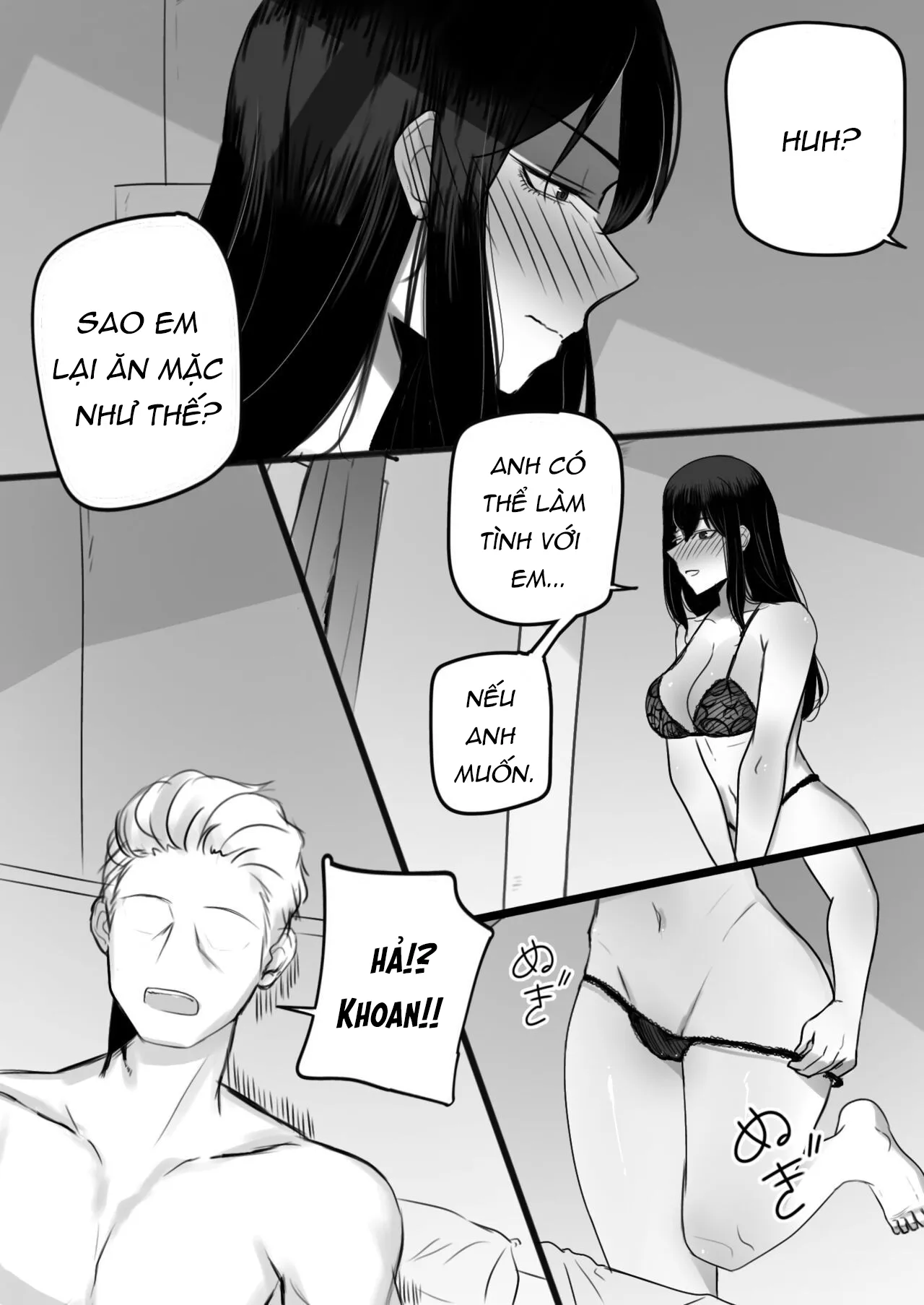 HentaiVN.net - Ảnh 4 - Dậy Đi, Dưới Em Nóng Muốn Ngủ Cùng Anh [起き] - Oneshot