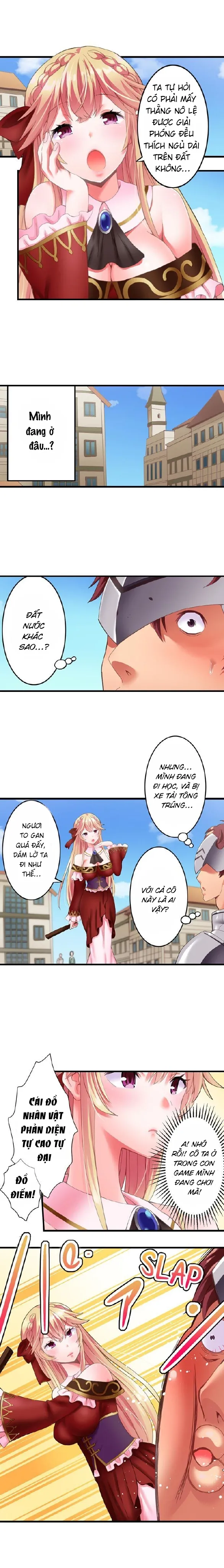 HentaiVN.net - Ảnh 5 - Cô nàng phản diện đáng yêu [Fucking the Lonely Villain Girl] - Chap 1: Isekai và gặp gỡ Freesia