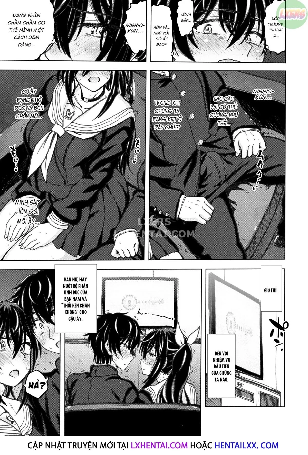 HentaiVN.net - Ảnh 6 - Căn phòng không thể rời khỏi trừ khi bạn làm tình - Oneshot