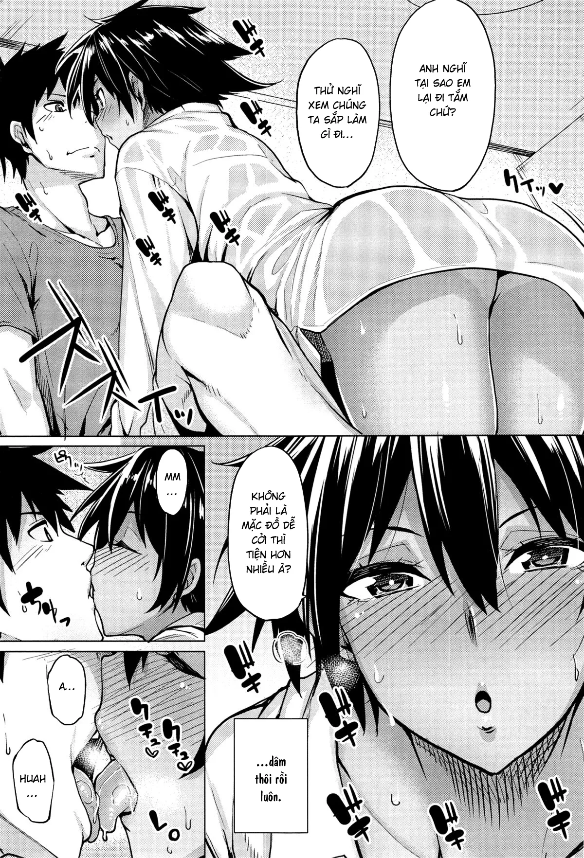 HentaiVN.net - Ảnh 5 - Những ngày oi bức [Sultry days, O Atsui Hibi, おアツい日々] - Oneshot