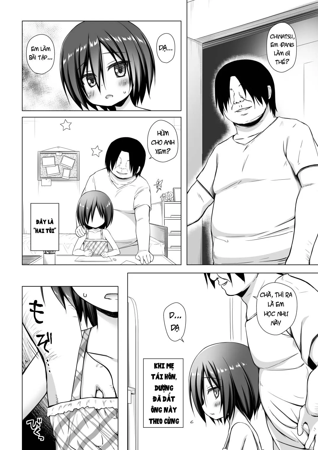 HentaiVN.net - Ảnh 13 - Tôi Là Đồ Chơi Của Dượng Và Con Ổng [Chichi to Ani to Dorei na Watashi] - Chap 1