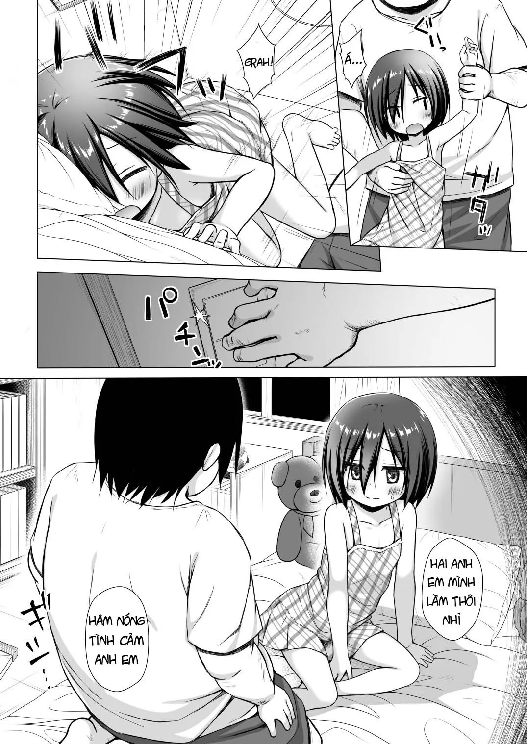 HentaiVN.net - Ảnh 15 - Tôi Là Đồ Chơi Của Dượng Và Con Ổng [Chichi to Ani to Dorei na Watashi] - Chap 1