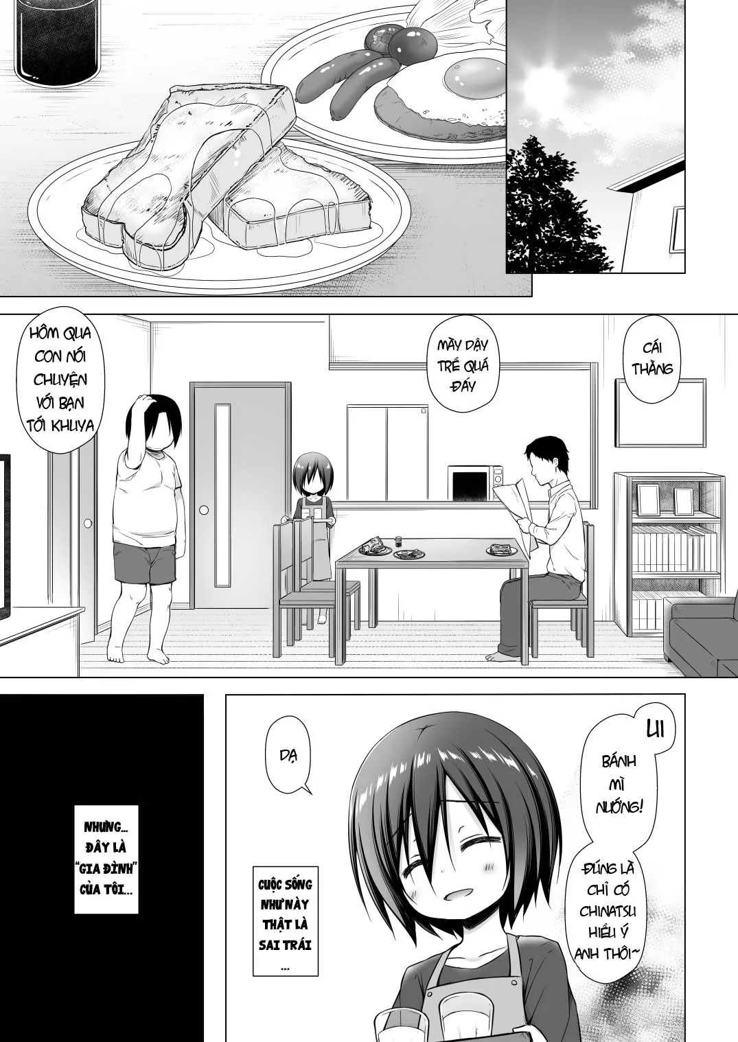 HentaiVN.net - Ảnh 22 - Tôi Là Đồ Chơi Của Dượng Và Con Ổng [Chichi to Ani to Dorei na Watashi] - Chap 1