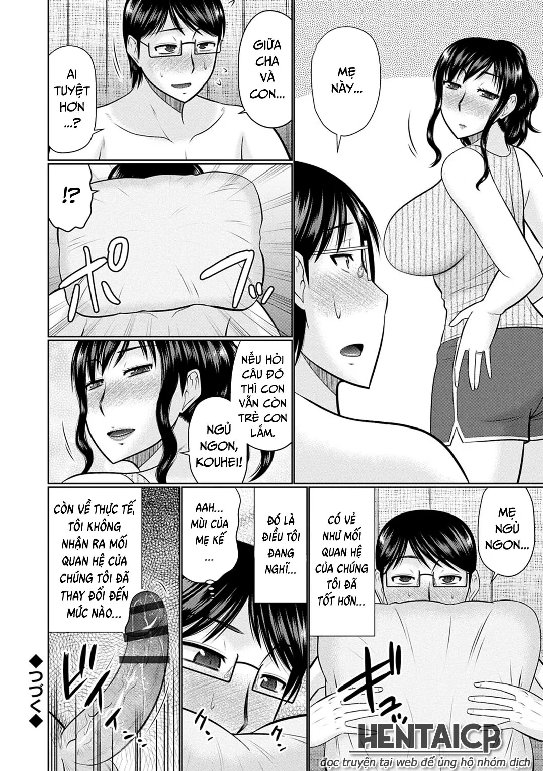 HentaiVN.net - Ảnh 25 - Bên trong mẹ kế [Boku To Kaa-San No Naka; Inside My Stepmother] - Chap 1