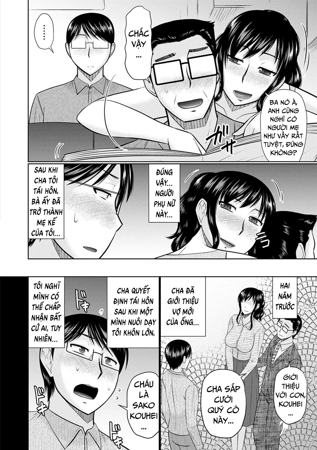 HentaiVN.net - Ảnh 3 - Bên trong mẹ kế [Boku To Kaa-San No Naka; Inside My Stepmother] - Chap 1