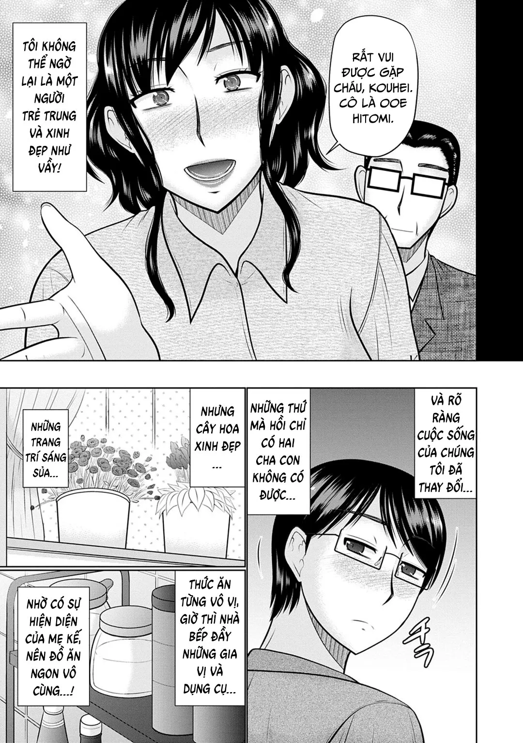 HentaiVN.net - Ảnh 4 - Bên trong mẹ kế [Boku To Kaa-San No Naka; Inside My Stepmother] - Chap 1