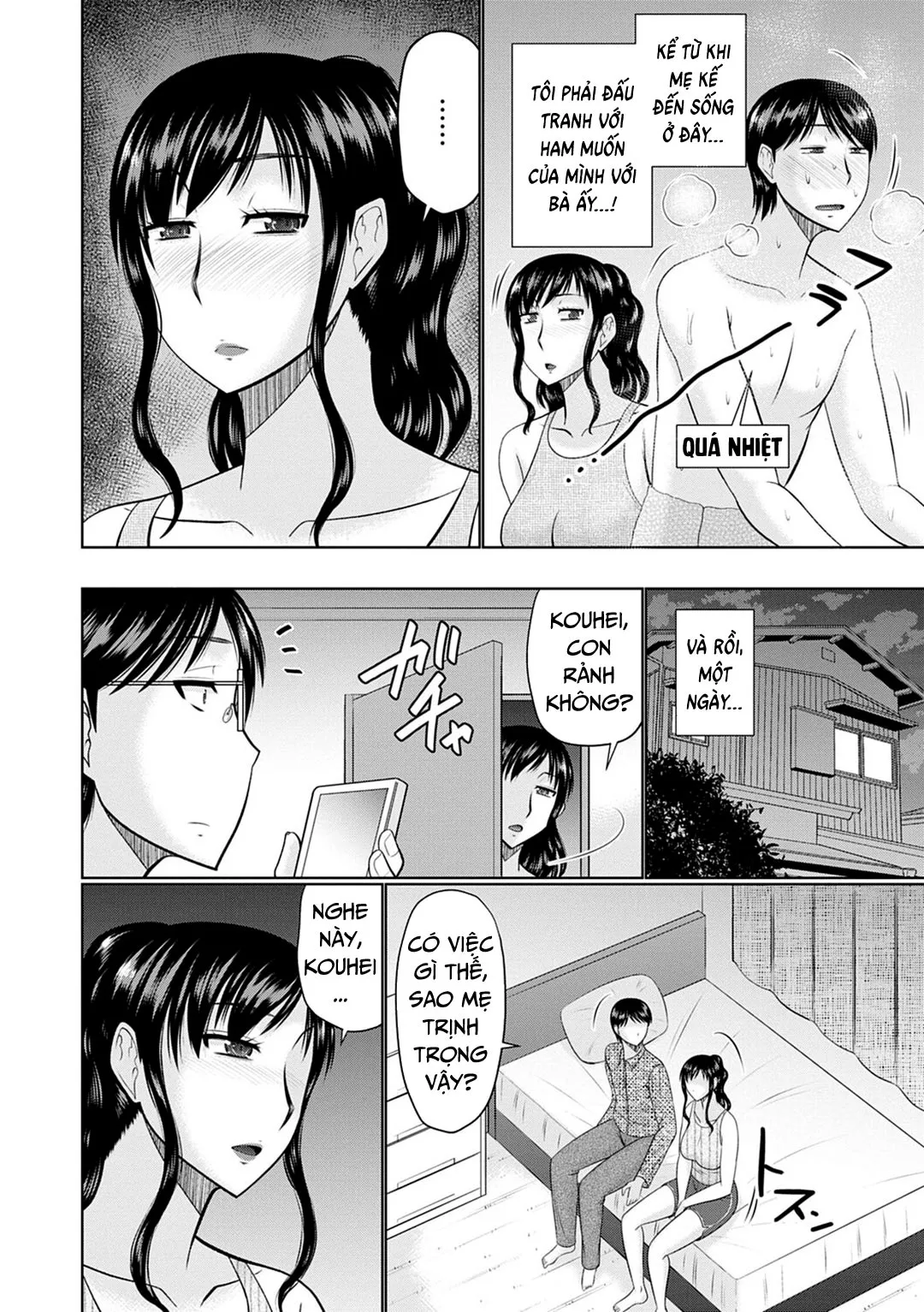 HentaiVN.net - Ảnh 9 - Bên trong mẹ kế [Boku To Kaa-San No Naka; Inside My Stepmother] - Chap 1