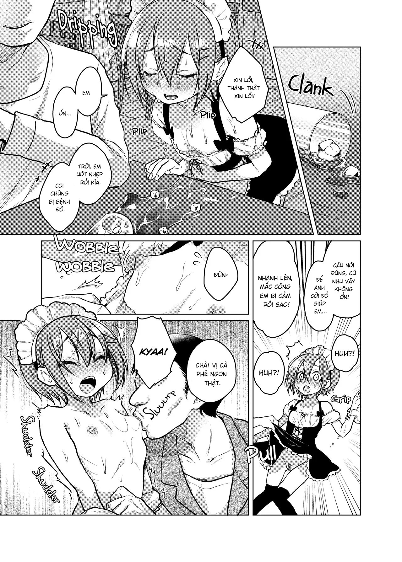HentaiVN.net - Ảnh 13 - Tôi ứ muốn làm nữa! [Please Let Me Quit This Job!] - Oneshot