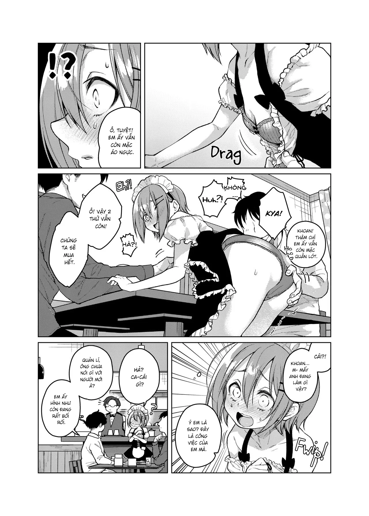 HentaiVN.net - Ảnh 7 - Tôi ứ muốn làm nữa! [Please Let Me Quit This Job!] - Oneshot