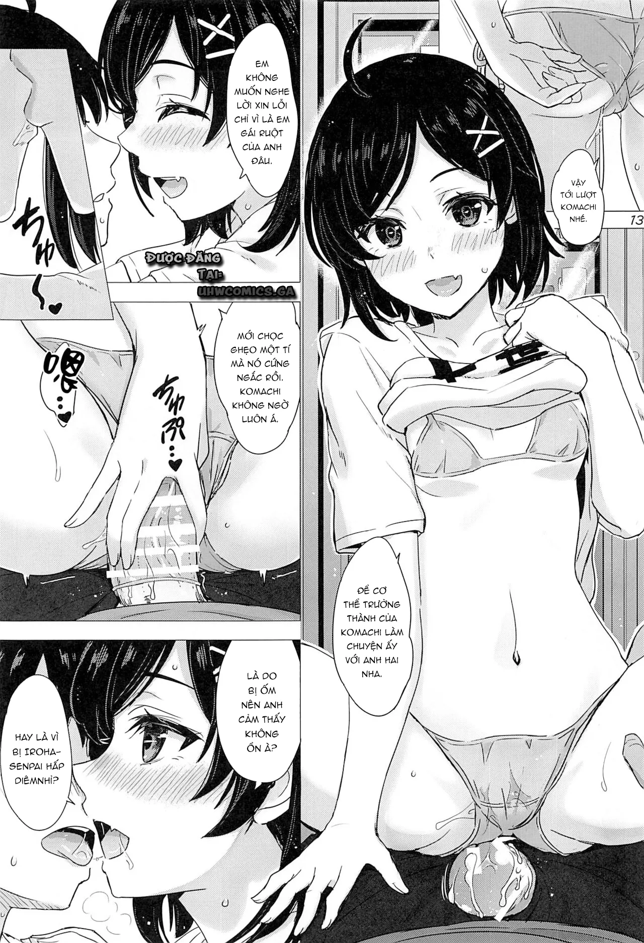 HentaiVN.net - Ảnh 14 - Em gái đang yêu và hậu bối gạ chịch của tôi [Kawaii Ore no Imouto to Kouhai ga Sasotte Kuru; Komachi & Iroha always have sex with hachiman.] - Oneshot
