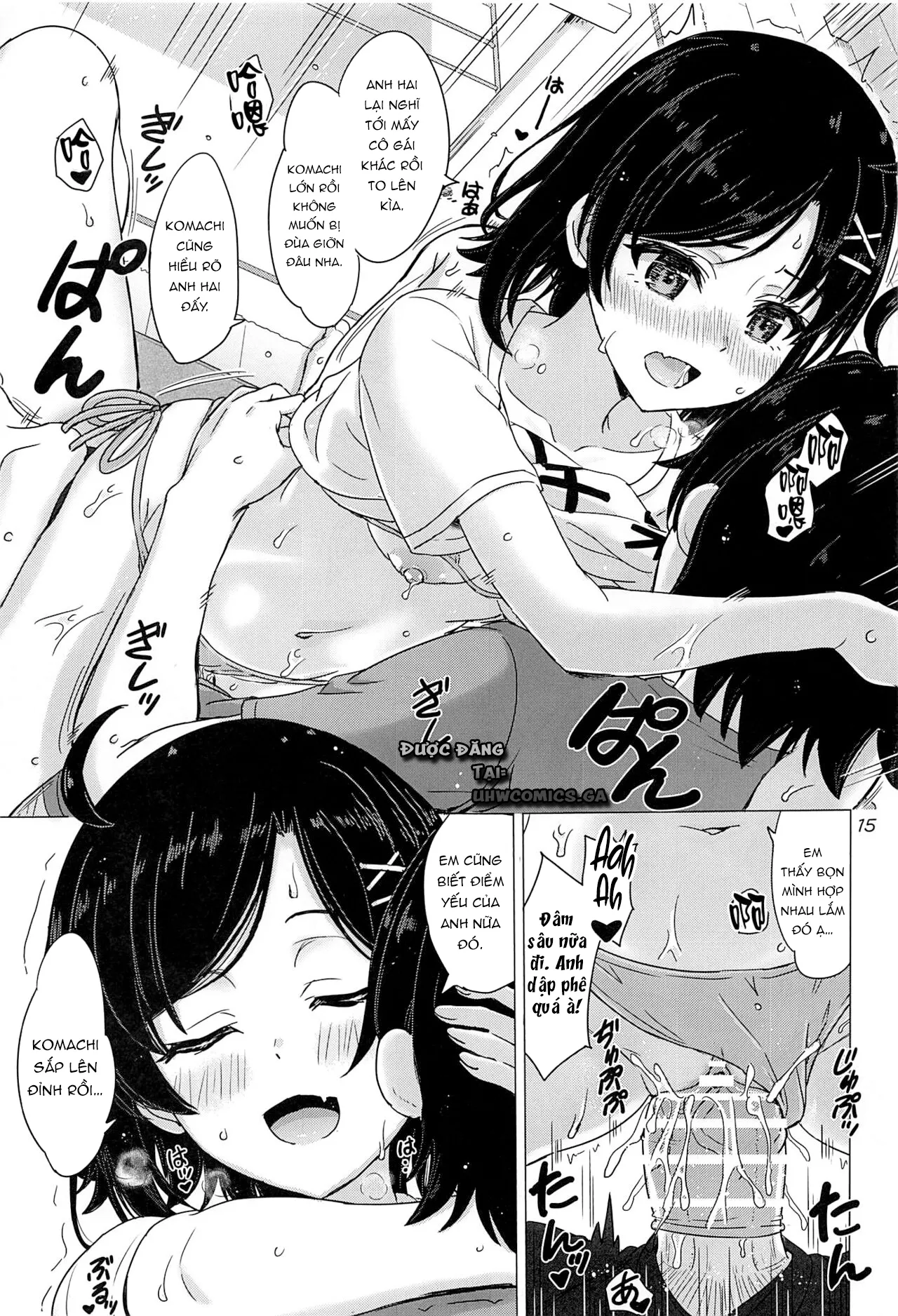 HentaiVN.net - Ảnh 16 - Em gái đang yêu và hậu bối gạ chịch của tôi [Kawaii Ore no Imouto to Kouhai ga Sasotte Kuru; Komachi & Iroha always have sex with hachiman.] - Oneshot