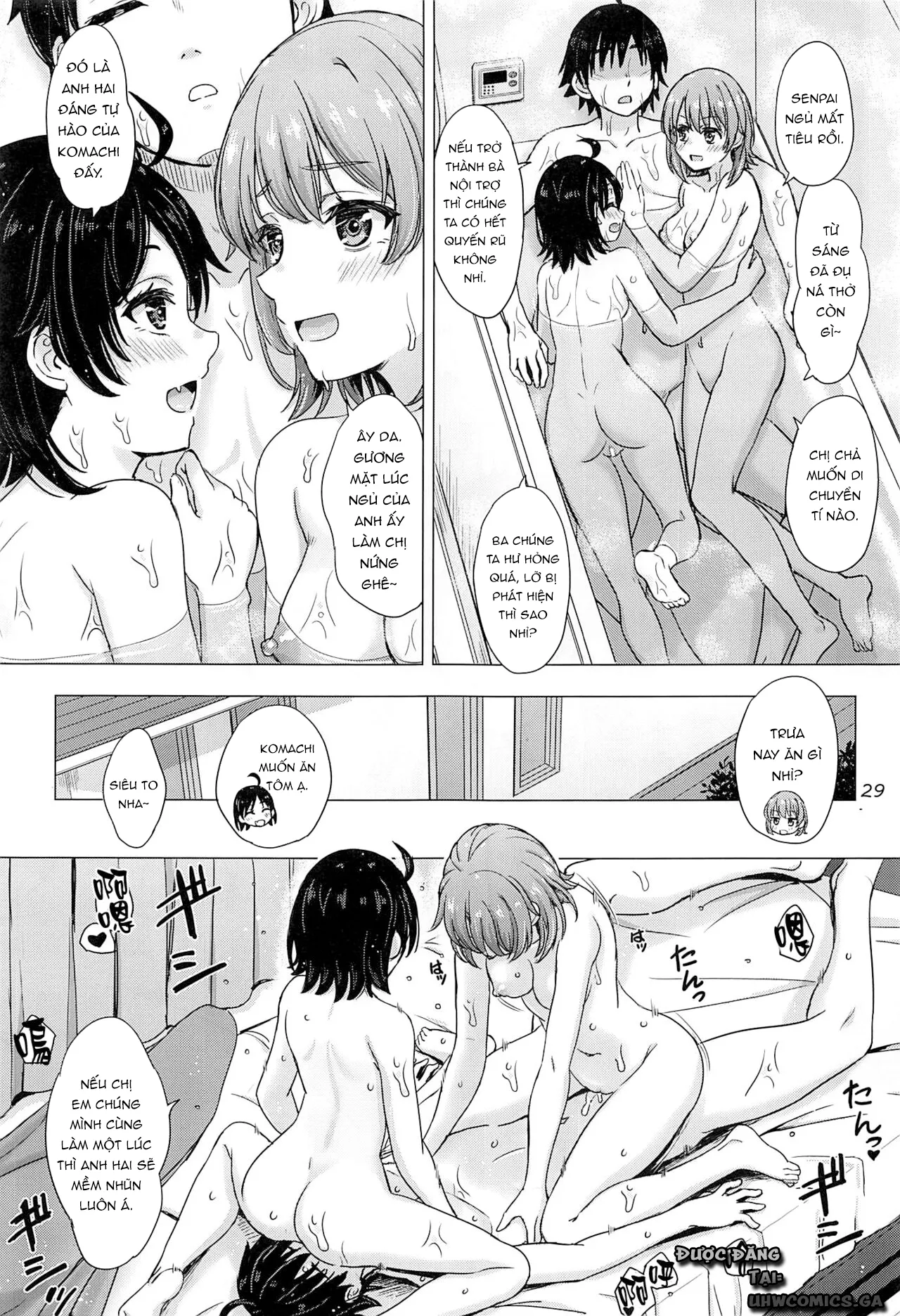 HentaiVN.net - Ảnh 30 - Em gái đang yêu và hậu bối gạ chịch của tôi [Kawaii Ore no Imouto to Kouhai ga Sasotte Kuru; Komachi & Iroha always have sex with hachiman.] - Oneshot