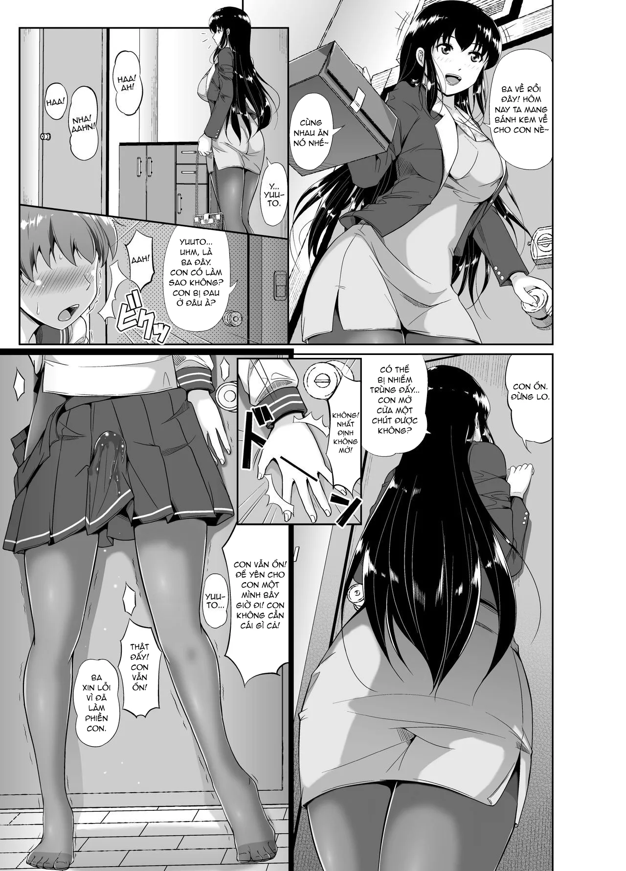 HentaiVN.net - Ảnh 13 - Papa, Boku no Onna ni Natte - Phần không màu