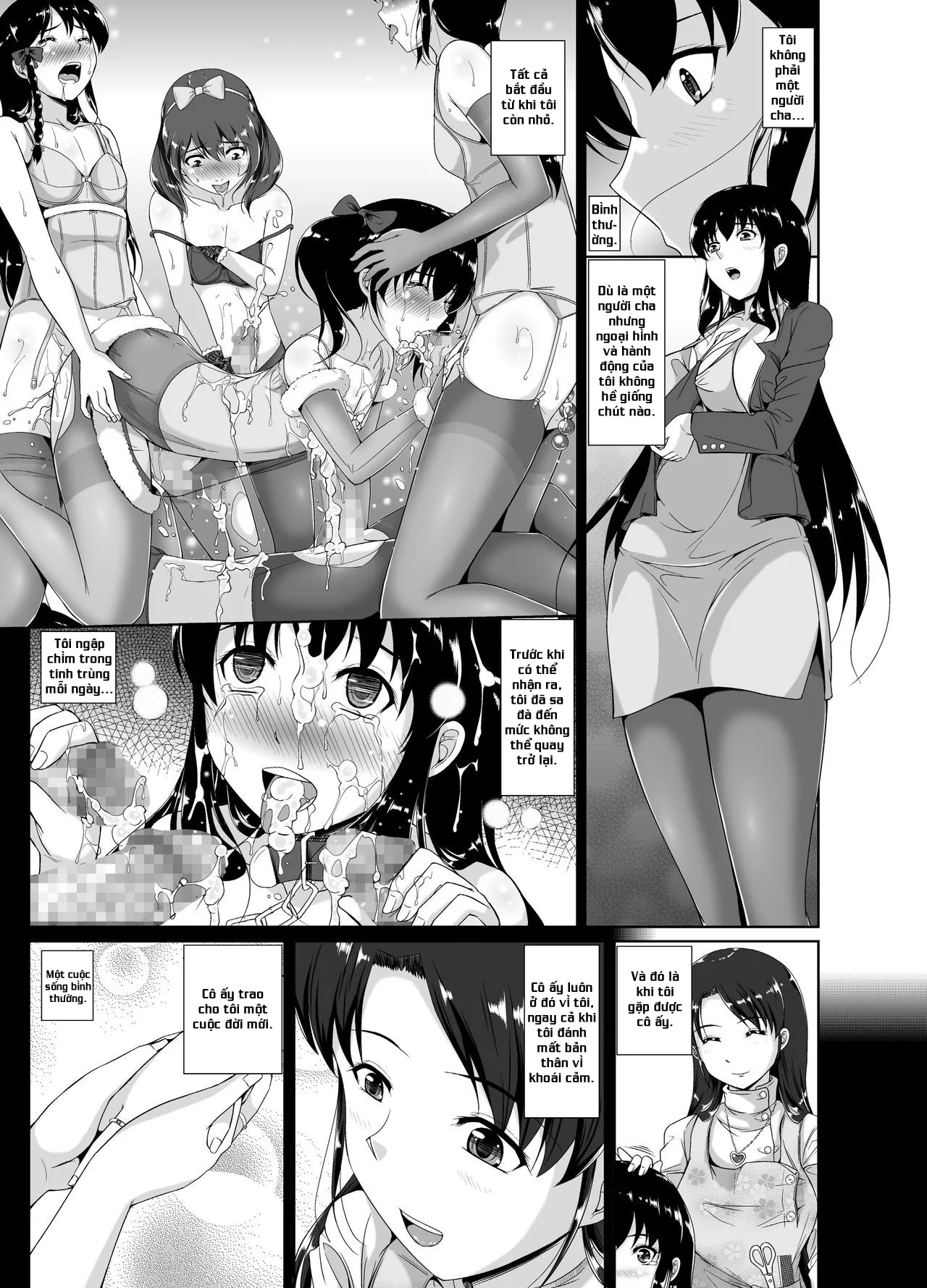 HentaiVN.net - Ảnh 5 - Papa, Boku no Onna ni Natte - Phần không màu