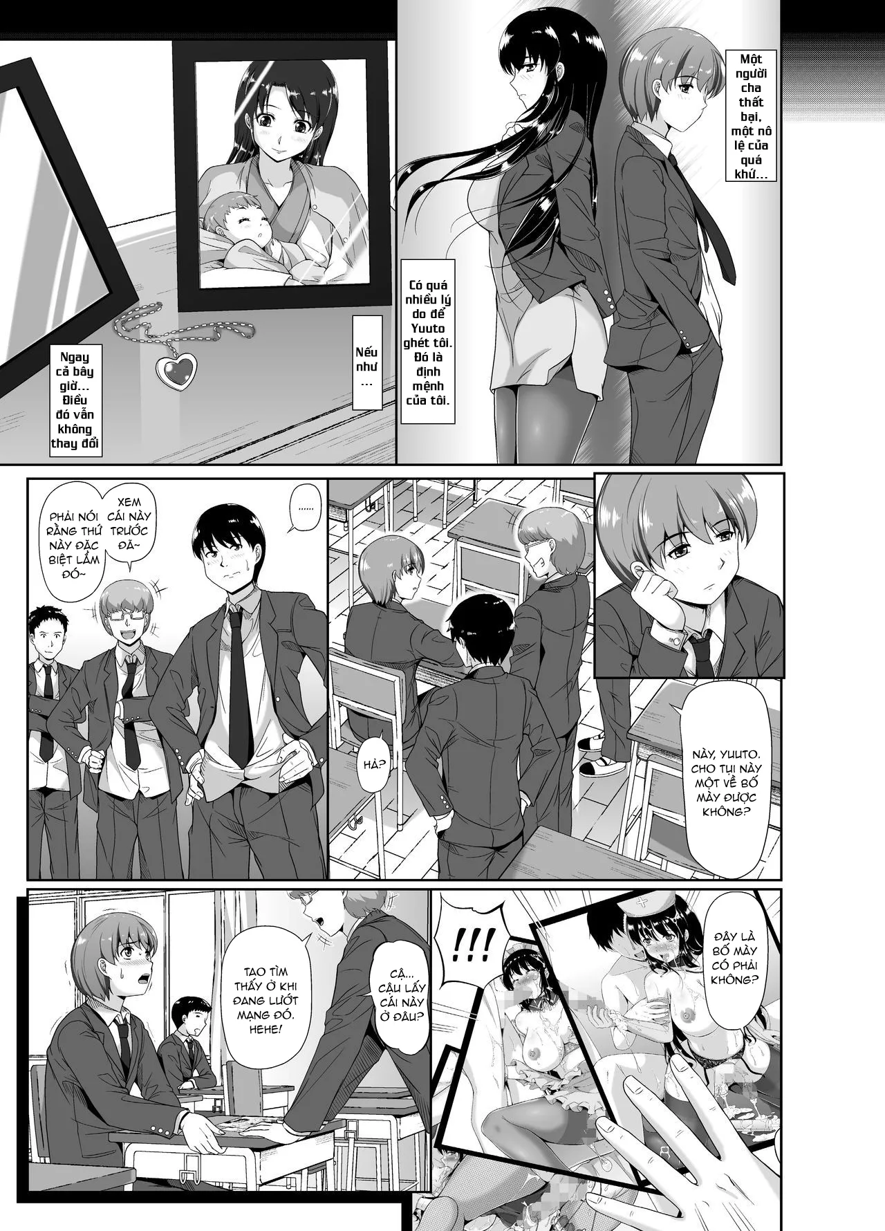 HentaiVN.net - Ảnh 7 - Papa, Boku no Onna ni Natte - Phần không màu