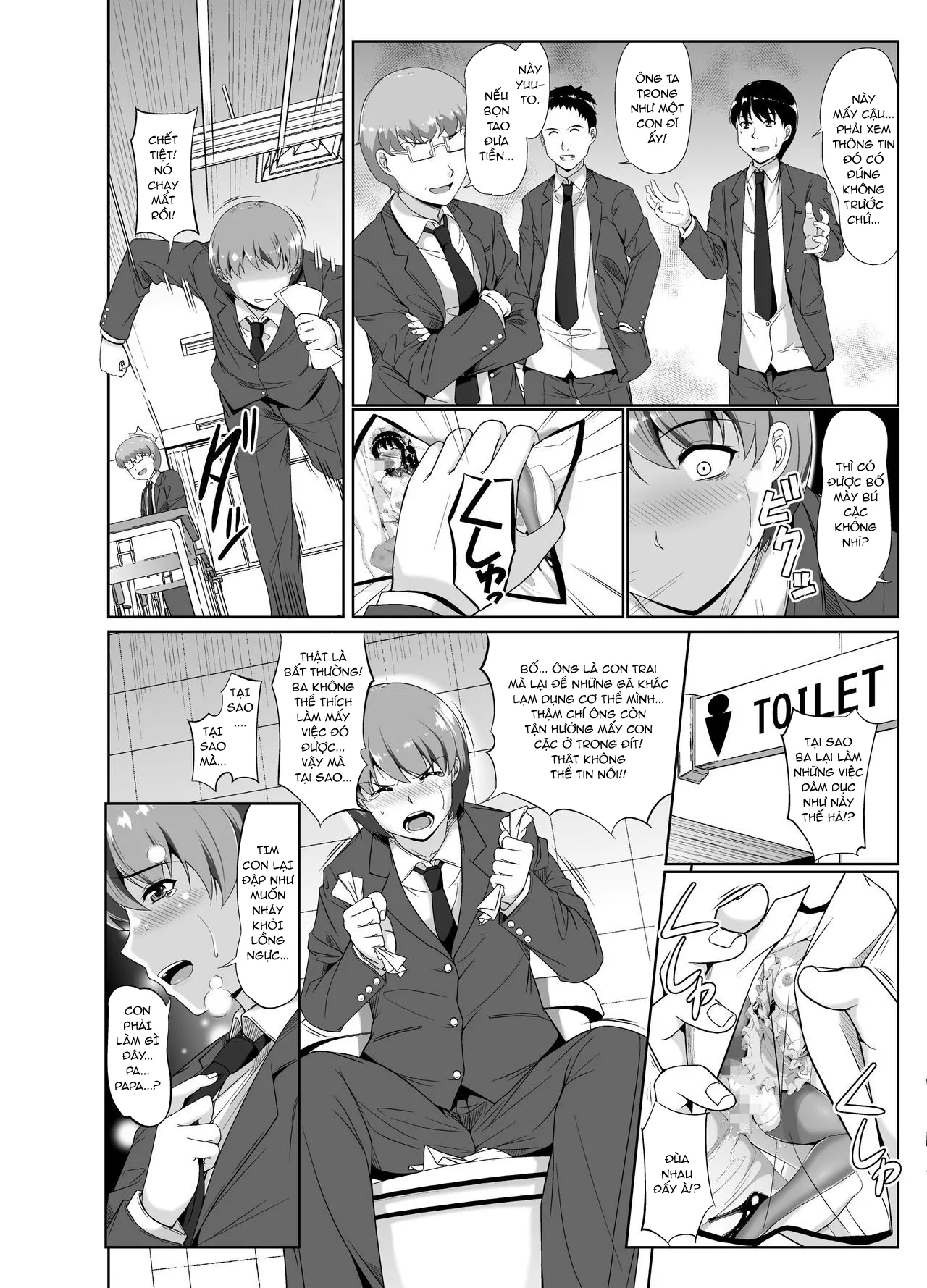 HentaiVN.net - Ảnh 8 - Papa, Boku no Onna ni Natte - Phần không màu