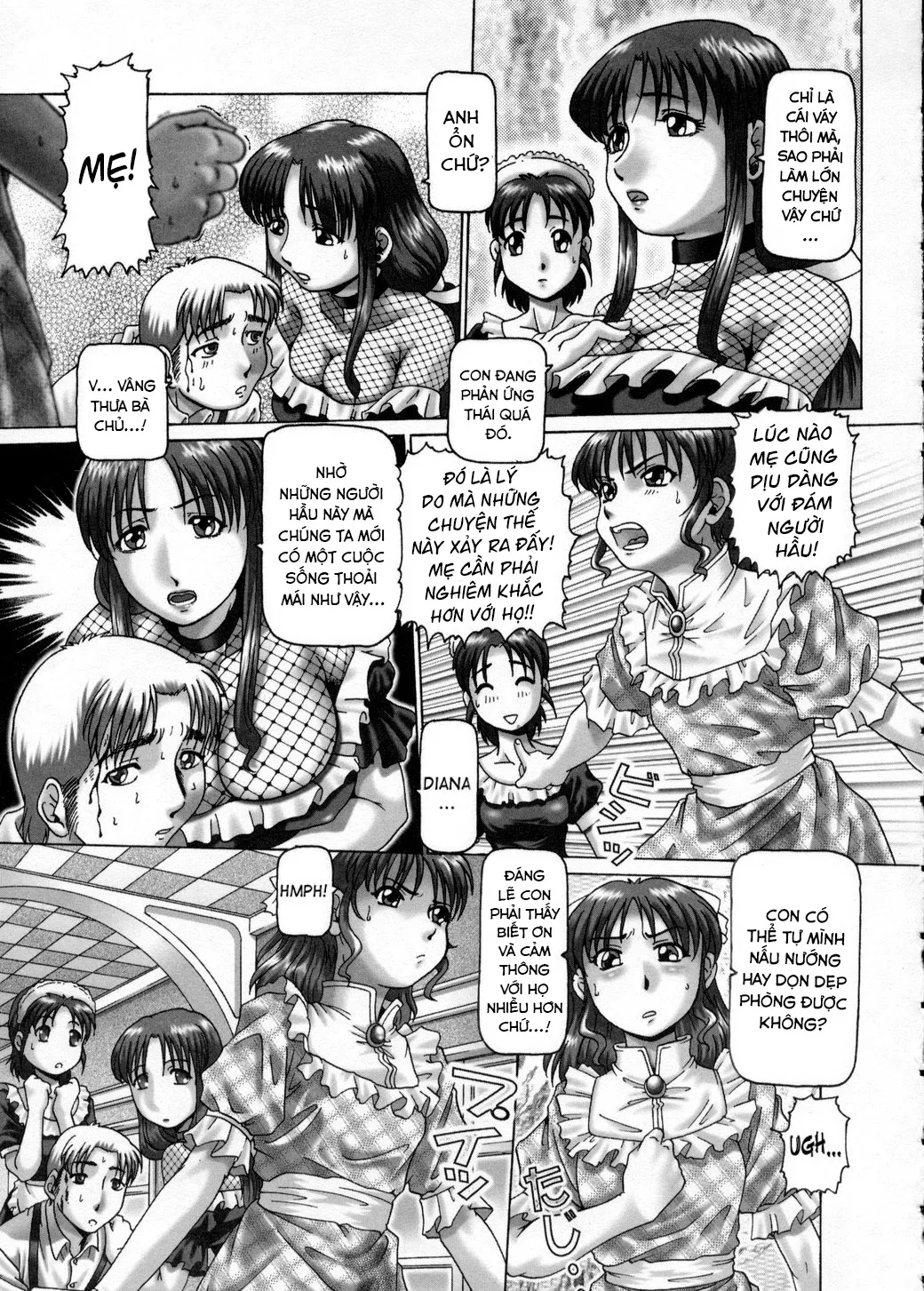 HentaiVN.net - Ảnh 5 - Himitsu no Anazono - 3.Bà chủ phò và đám người hầu