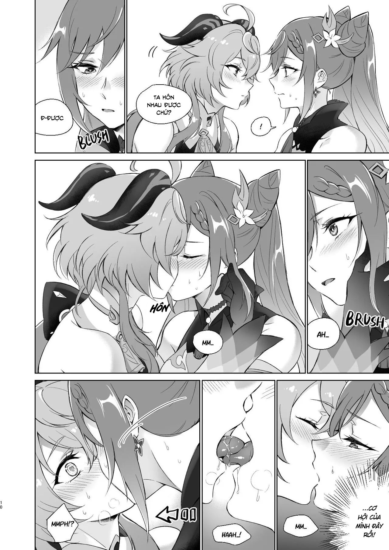 HentaiVN.net - Ảnh 9 - Tôi muốn làm chuyện "ấy" với Ganyu! [Ganyu to Ecchi ga Shitai!; Sleep with me, Ganyu] - Oneshot
