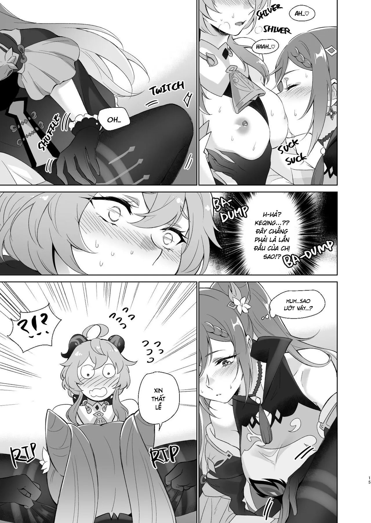 HentaiVN.net - Ảnh 14 - Tôi muốn làm chuyện "ấy" với Ganyu! [Ganyu to Ecchi ga Shitai!; Sleep with me, Ganyu] - Oneshot