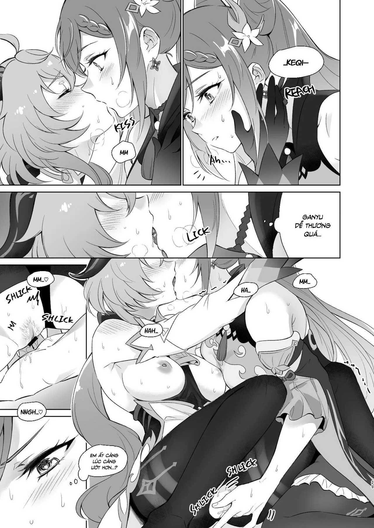 HentaiVN.net - Ảnh 28 - Tôi muốn làm chuyện "ấy" với Ganyu! [Ganyu to Ecchi ga Shitai!; Sleep with me, Ganyu] - Oneshot