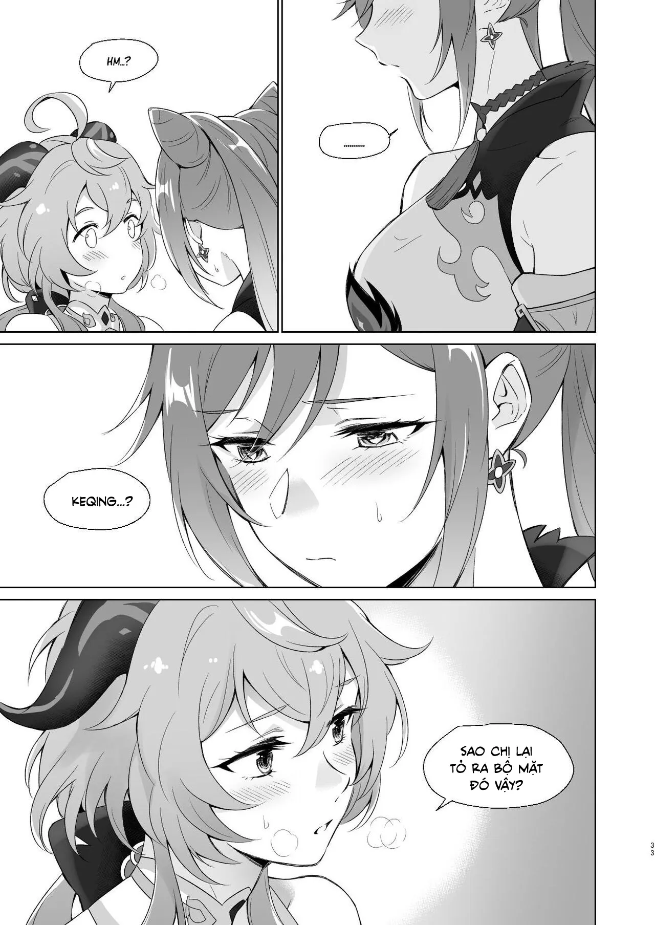 HentaiVN.net - Ảnh 32 - Tôi muốn làm chuyện "ấy" với Ganyu! [Ganyu to Ecchi ga Shitai!; Sleep with me, Ganyu] - Oneshot