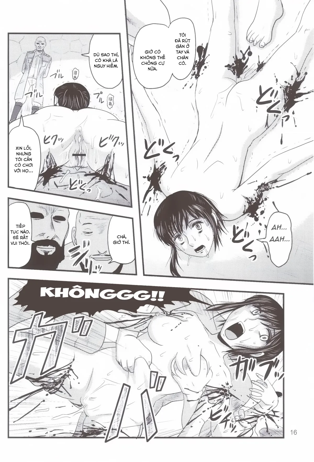 HentaiVN.net - Ảnh 15 - Sangeki no Sasha [Sasha's Tragedy; 惨劇のサシャ] - Oneshot