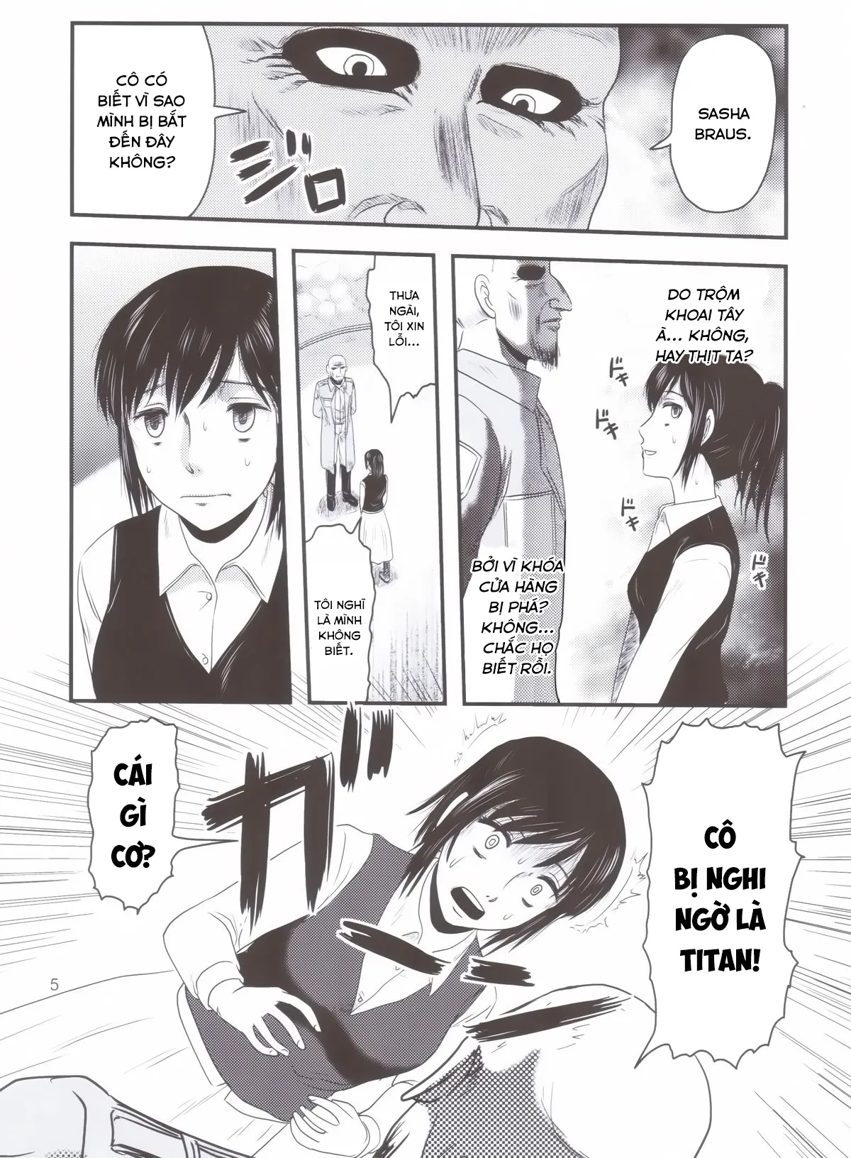 HentaiVN.net - Ảnh 4 - Sangeki no Sasha [Sasha's Tragedy; 惨劇のサシャ] - Oneshot