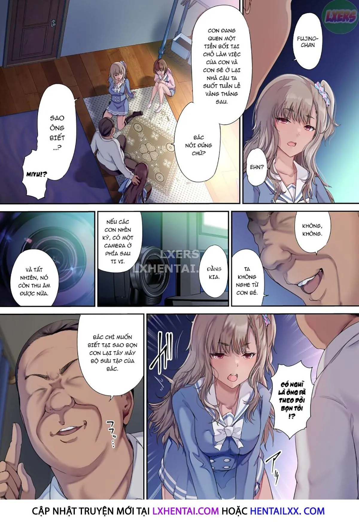 HentaiVN.net - Ảnh 9 - Papa No Shinshitsu Wa Musume Tomodachi No Tamariba [Daddy's Bedroom Is A Hangout For His Daughter's Friends] - Oneshot