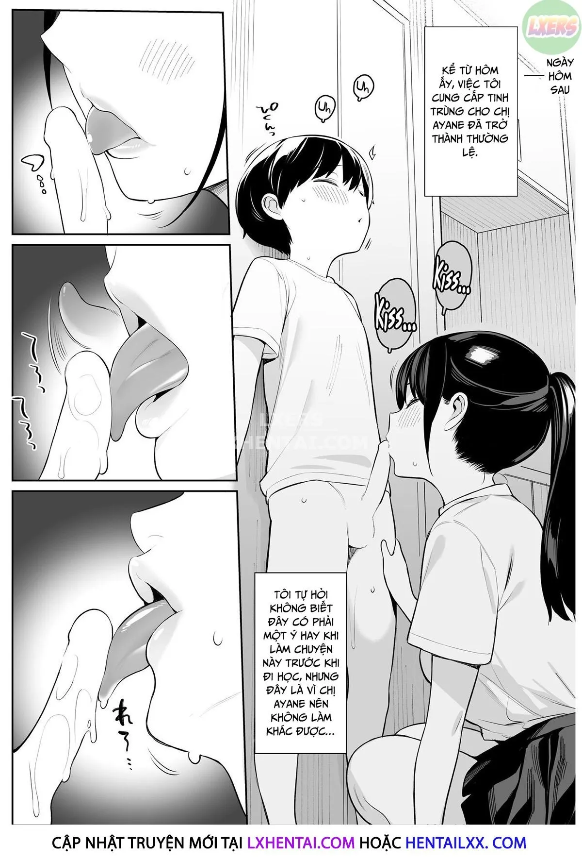 HentaiVN.net - Ảnh 21 - The Story of How The Big Sister Neighbor Squeezed My Semen Because She was a Succubus [Mijika na Onee-san ga Succubus datta node Sakusei sareru Ohanashi] - Oneshot