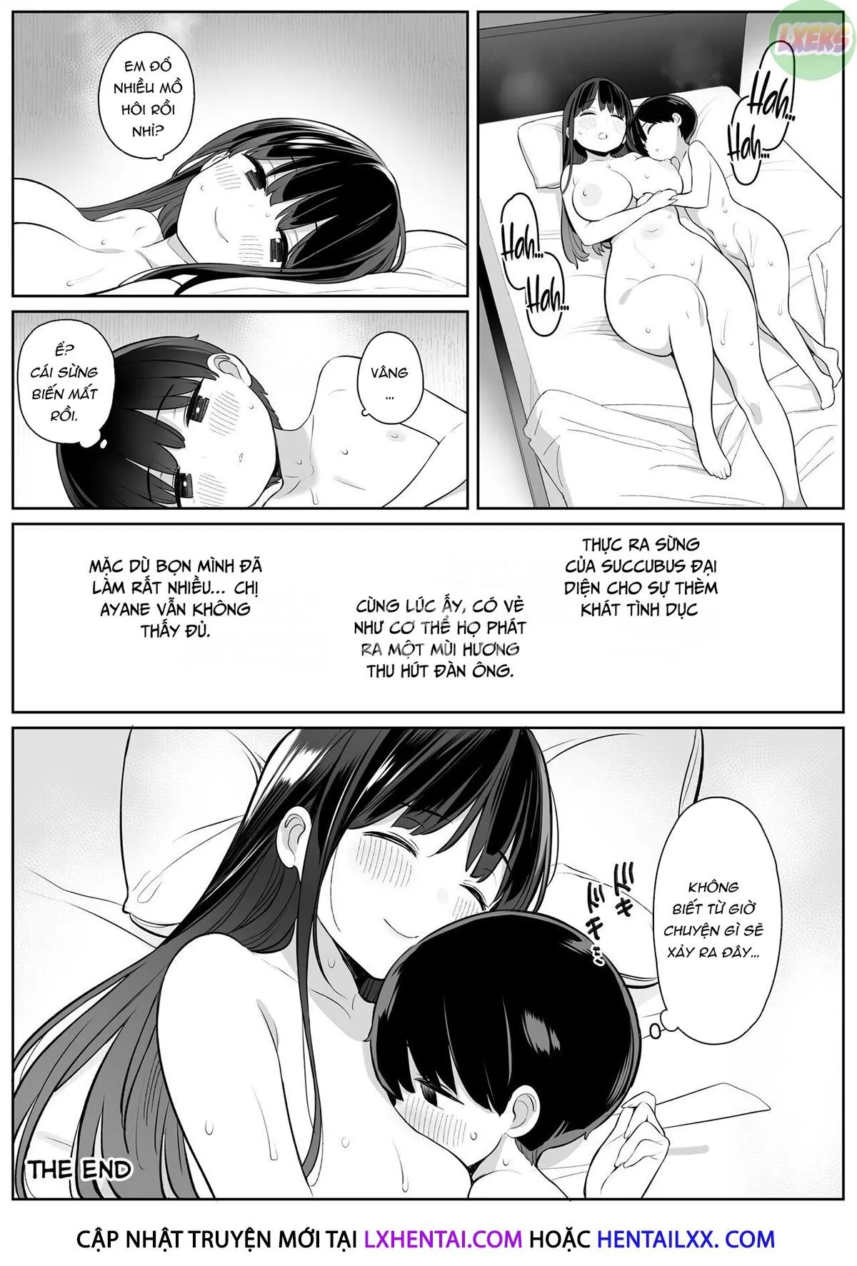 HentaiVN.net - Ảnh 42 - The Story of How The Big Sister Neighbor Squeezed My Semen Because She was a Succubus [Mijika na Onee-san ga Succubus datta node Sakusei sareru Ohanashi] - Oneshot