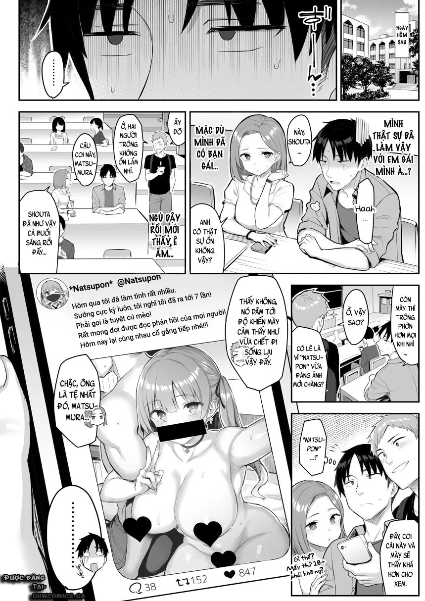 HentaiVN.net - Ảnh 40 - Con em gái mọt sách của tôi... [Moto InCha no Kyonyuu Yariman Imouto ga Erosugite] - Oneshot