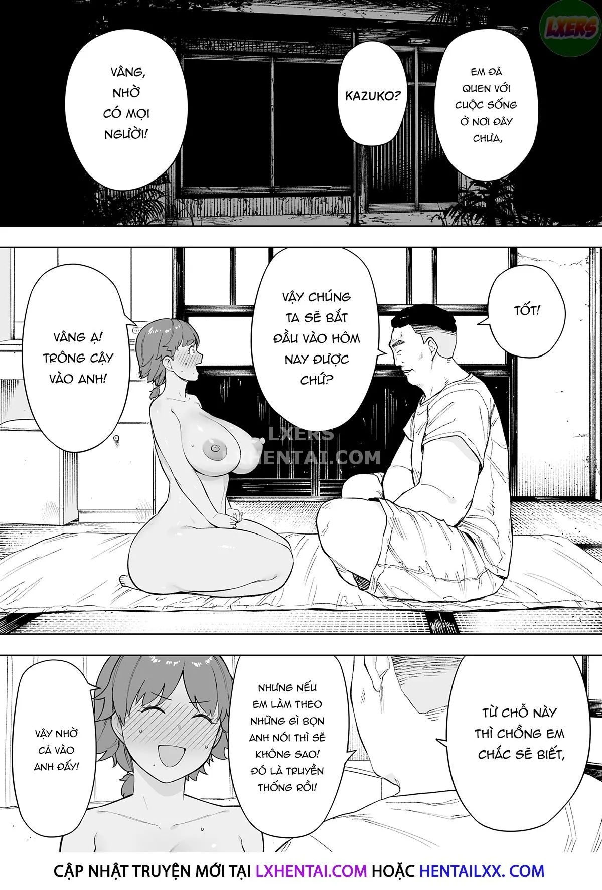 HentaiVN.net - Ảnh 4 - Shared Wife Kazuko [MURA NO KYOUYUU TSUMA KAZUKO] - Oneshot