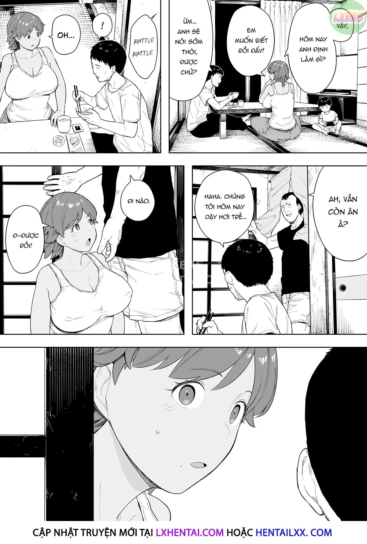 HentaiVN.net - Ảnh 8 - Shared Wife Kazuko [MURA NO KYOUYUU TSUMA KAZUKO] - Oneshot