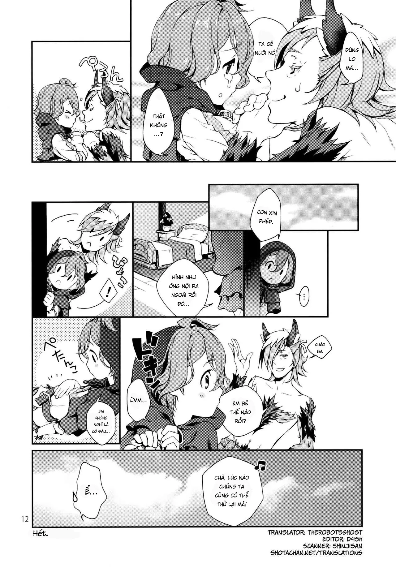 HentaiVN.net - Ảnh 10 - Cậu bé quàng khăn đỏ [kazukin-chan to Harapeko Ookami-san; Little Red Riding Hood] - Oneshot