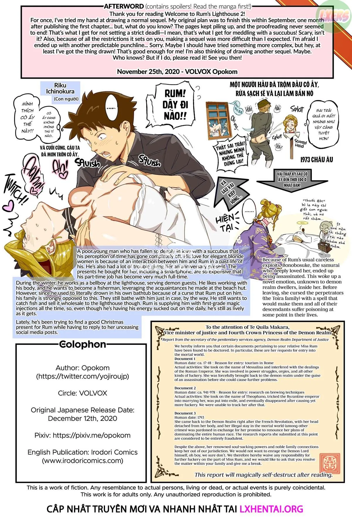 HentaiVN.net - Ảnh 38 - Welcome To Rum’s Lighthouse [LA MU NO TOUDAI KAN E YOUKOSO] - Chap 2 - [END]