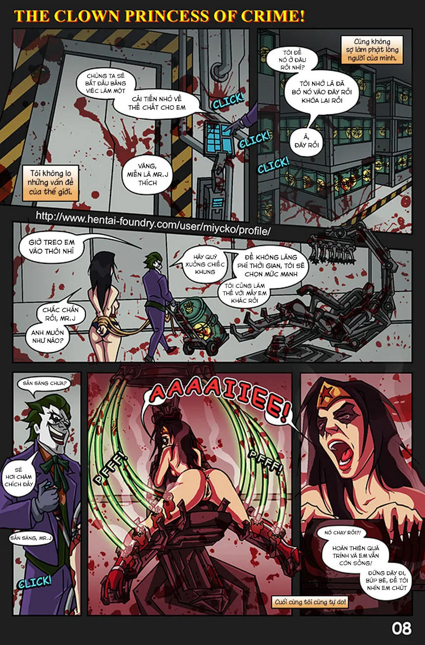 HentaiVN.net - Ảnh 10 - Công Chúa Hề Tội Phạm [The Clown Princess Of Crime] - Hahahahahahahahahaha