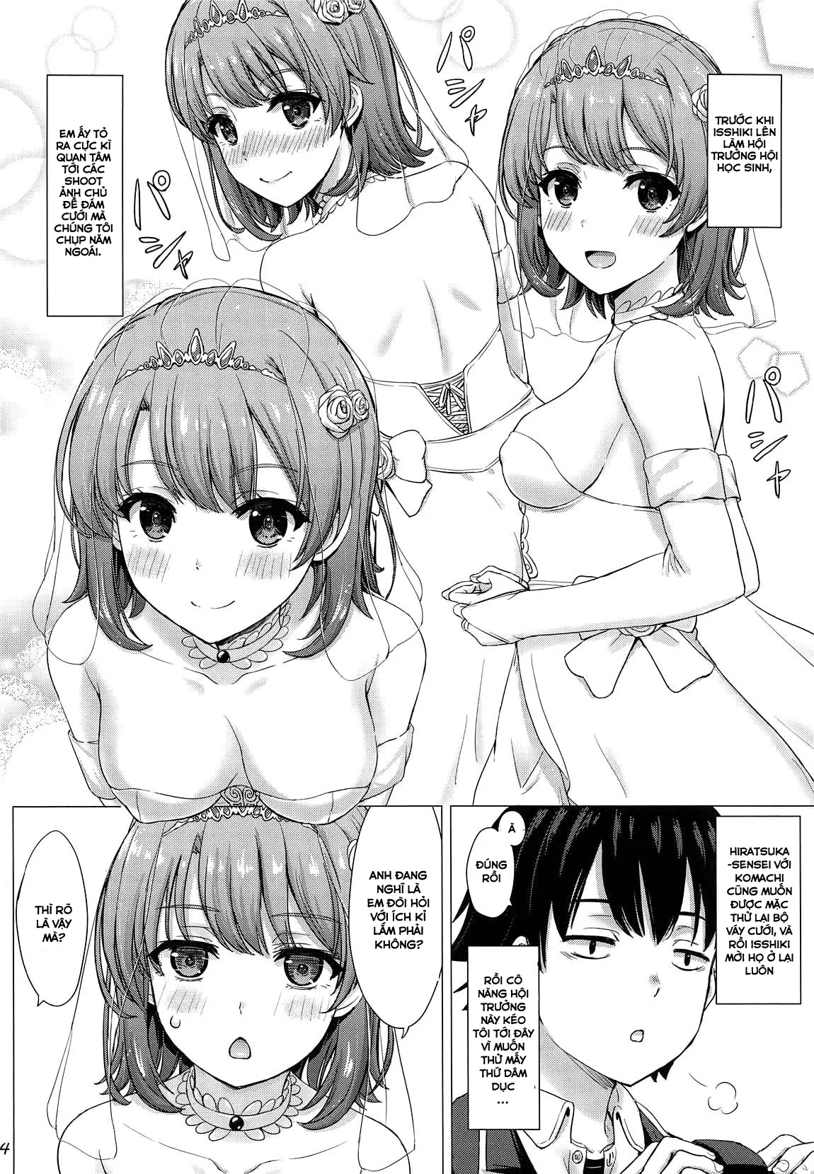HentaiVN.net - Ảnh 4 - Làm Tình Với Iroha Trong Bộ Váy Cưới [Iroha's gonna marry you after today's scholl!; Yahari Ore no Seishun Love Come wa Machigatteiru] - Oneshot