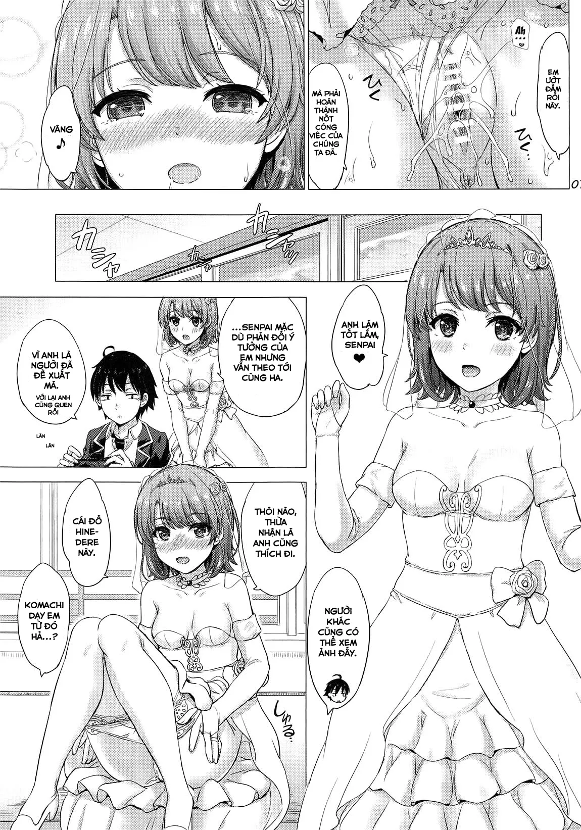 HentaiVN.net - Ảnh 7 - Làm Tình Với Iroha Trong Bộ Váy Cưới [Iroha's gonna marry you after today's scholl!; Yahari Ore no Seishun Love Come wa Machigatteiru] - Oneshot